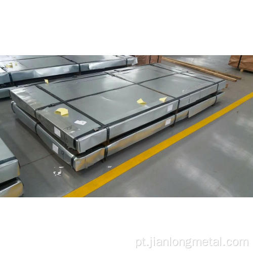 Preço da fábrica DX51D Z275 Folha de metal galvanizada de zinco